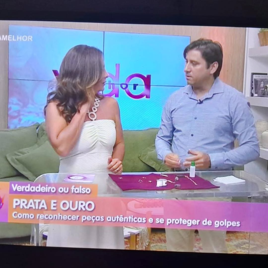 William Mackenzie em programa da RedeVida ao vivo falando sobre prata e ouro